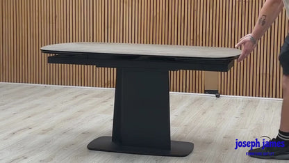 ‘Catalina’ Grey Ceramic Top Small Extending Dining Table
