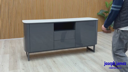 ‘Carrera' Ceramic Top 2 Door 2 Draw Large Sideboard