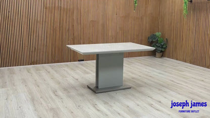 ‘Grigio' Ceramic Top Fixed Dining Table