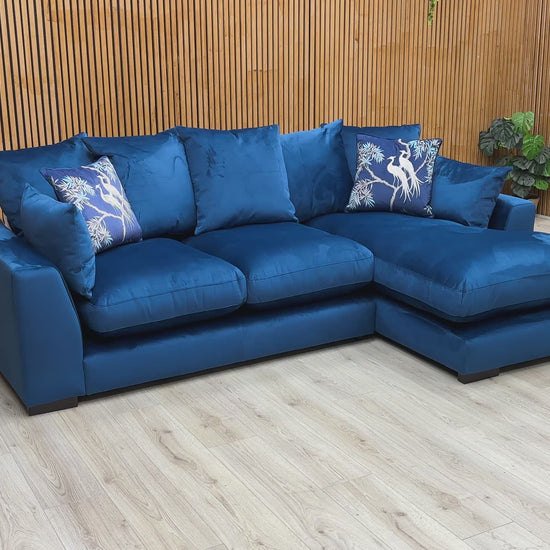 Video Preview for a product video, likely showing the sofa's features, like the velvet texture or removable arms.