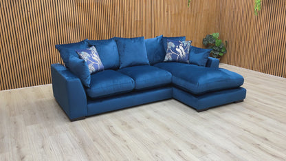 Video Preview for a product video, likely showing the sofa's features, like the velvet texture or removable arms.