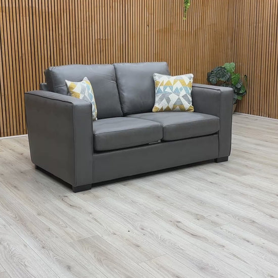 Product demonstration video for the Newton Sofa Bed, showing the transition from a stylish sofa to a practical guest bed.
