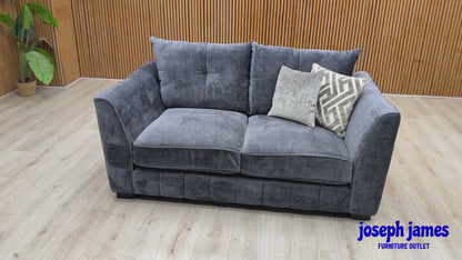 ‘Allure’ Coco Indigo Wng Fabric 2 Seater Classic Back Sofa