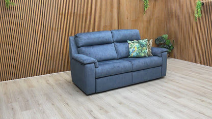 G-Plan ‘Thornbury’ Stingray Indigo Velvet Static 3 Seater Sofa