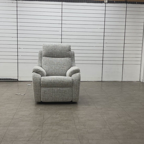 Video of The Kingsbury Lift and Rise Chair in the elevated 'rise' position, showing the powered mechanism tilting the user forward to assist in standing up.