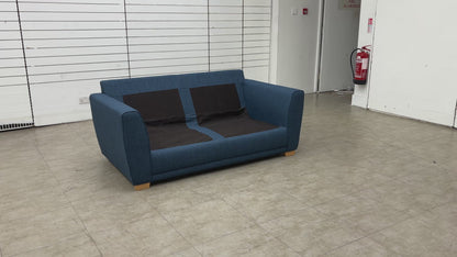 'Kian' Midnight Revive Fabric Large 2 Seater Sofa Bed