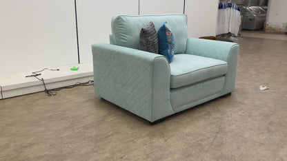 ‘Orka' Sky Plaza Linen Cuddler Chair