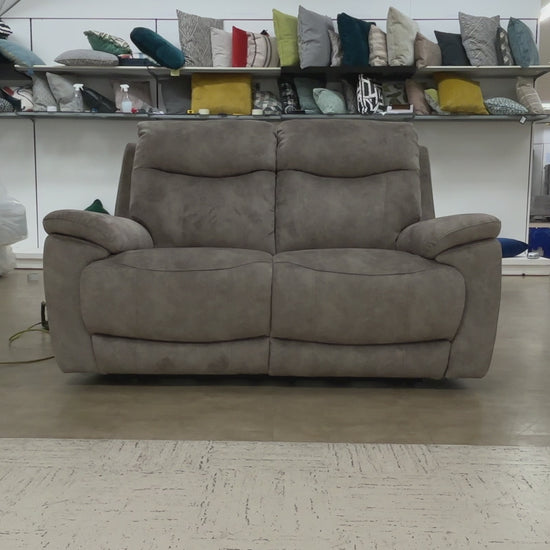 Video of smooth, effortless function of the electric power recline mechanism on the Sloane 2-seater sofa.