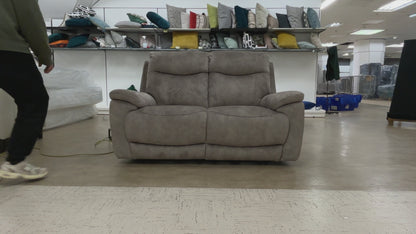 Video of smooth, effortless function of the electric power recline mechanism on the Sloane 2-seater sofa.