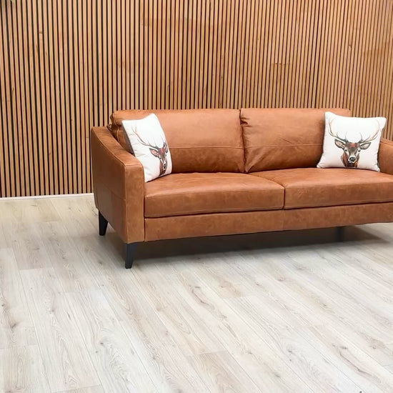Video preview of the Oslo Sofa showcasing its finish and contemporary style.