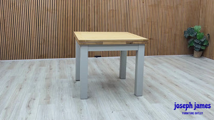 ‘Hamilton’ Solid American Oak Draw Leaf Extending Dining Table