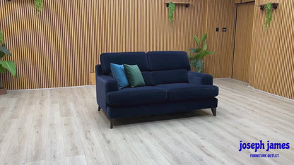 The Lounge Co. ‘Romilly’ Mid009 Midnight Indigo Blue Fabric 2.5 Seater Sofa