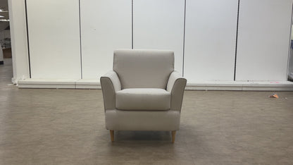 ‘Tenby’ Natural Fabric Armchair