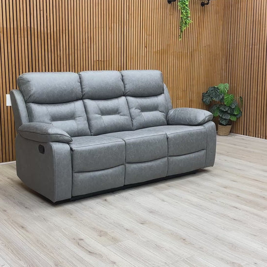 Video preview of the 'Beaumont' sofa, likely demonstrating the smooth operation of the manual reclining function.