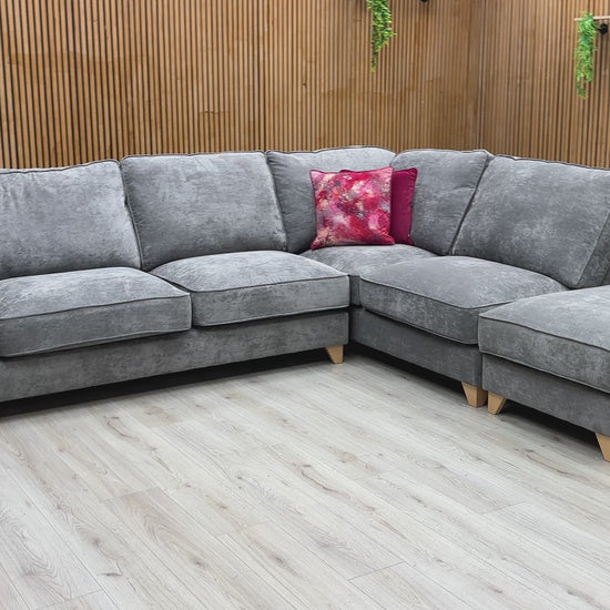  Video Preview for a product video, likely demonstrating the sofa's size, feel, or modular nature.