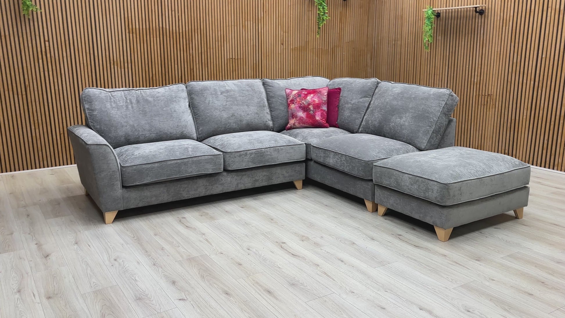  Video Preview for a product video, likely demonstrating the sofa's size, feel, or modular nature.