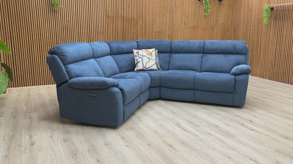 Video preview demonstrating the movement of the electric power reclining and adjustable headrest features.