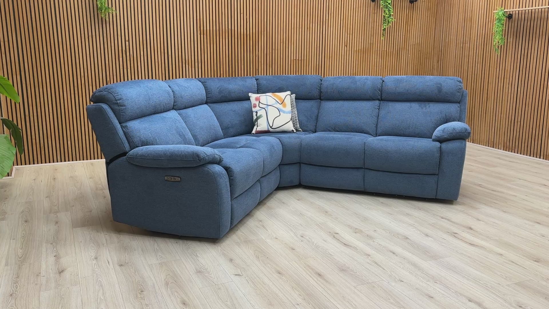 Video preview demonstrating the movement of the electric power reclining and adjustable headrest features.