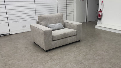 ‘Amber’ Grey Boucle Fabric Snuggler