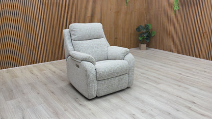G Plan ‘Kingsbury’ B102 Shore Oatmeal Woven Fabric Power Recliner Armchair