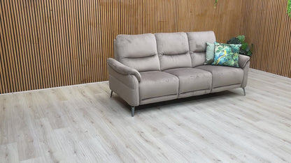 Video tour of the ‘Daytona’ sofa, showing the luxurious texture of the Cedar velvet and the overall build quality of the 3-seater.