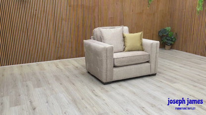 'Chelsea' Beige Vogue Velvet Formal Back Snuggler Chair - Set of 2