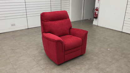 Parker Knoll 'Hudson 23' Cherry Red Fabric Chair