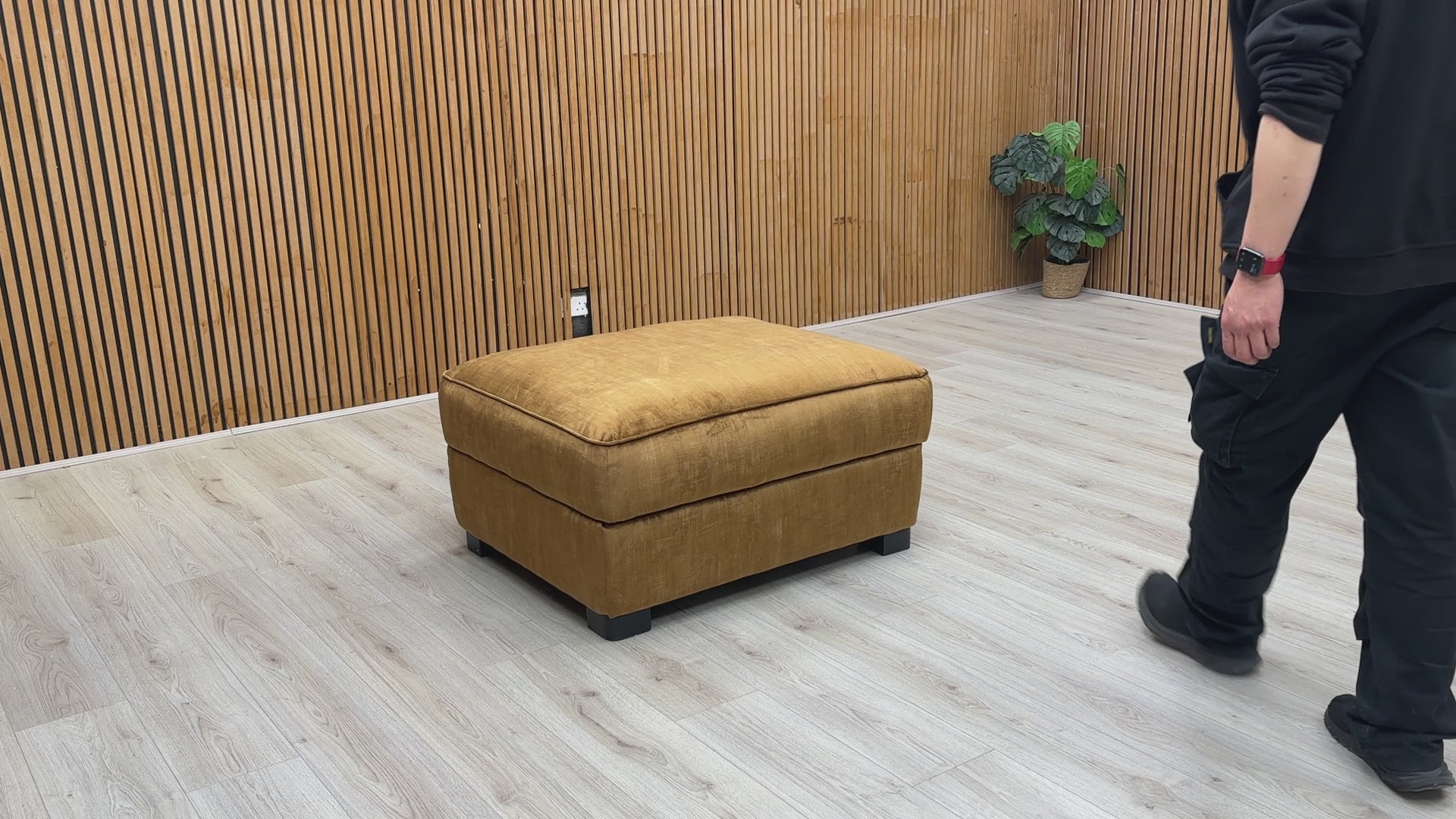 Video lifestyle view in a room setting.