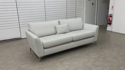 ‘Libby’ Silver Combination Libby Plain 3 Seater Sofa