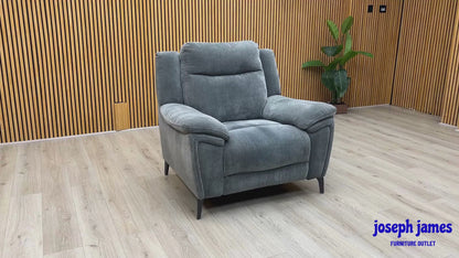 ‘Panache’ Manhattan Charcoal Grey 58003 Fabric Chair