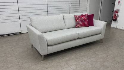 ‘Libby’ Silver Combination Libby Plain 3 Seater Sofa