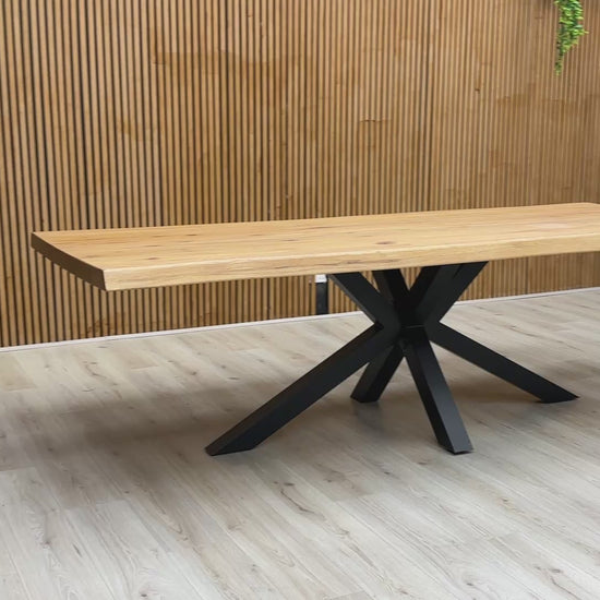 Video of the Bodahl Njord 01 dining table, providing a dynamic view of the table and base from multiple angles.