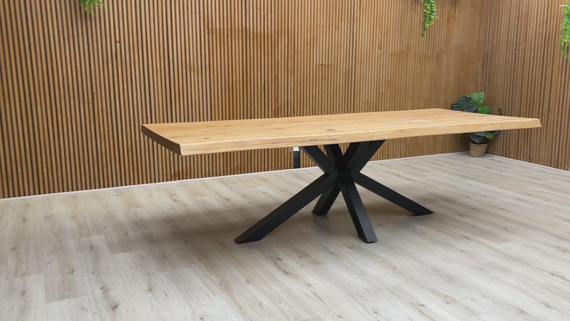 Video of the Bodahl Njord 01 dining table, providing a dynamic view of the table and base from multiple angles.