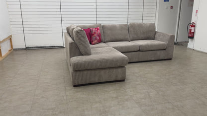 'Heydon' Steel Marley Right Hand Facing Arm Open End Corner Sofa
