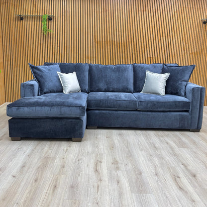 Detailed view of the open-end chaise section of the Chelsea sofa, emphasizing the deep seating area and high-quality upholstery.