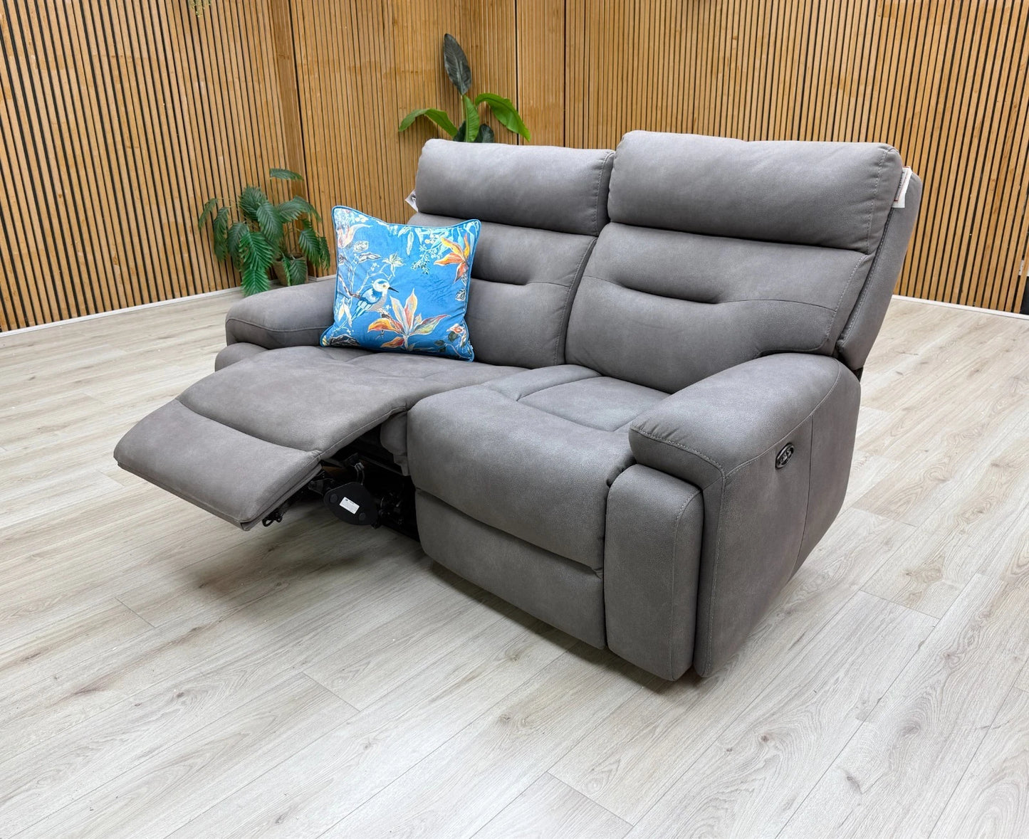 Lifestyle shot of the sofa in a modern room setting, showcasing its size.