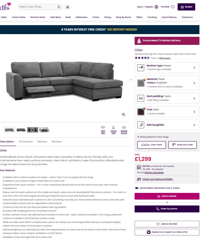 Price comparison