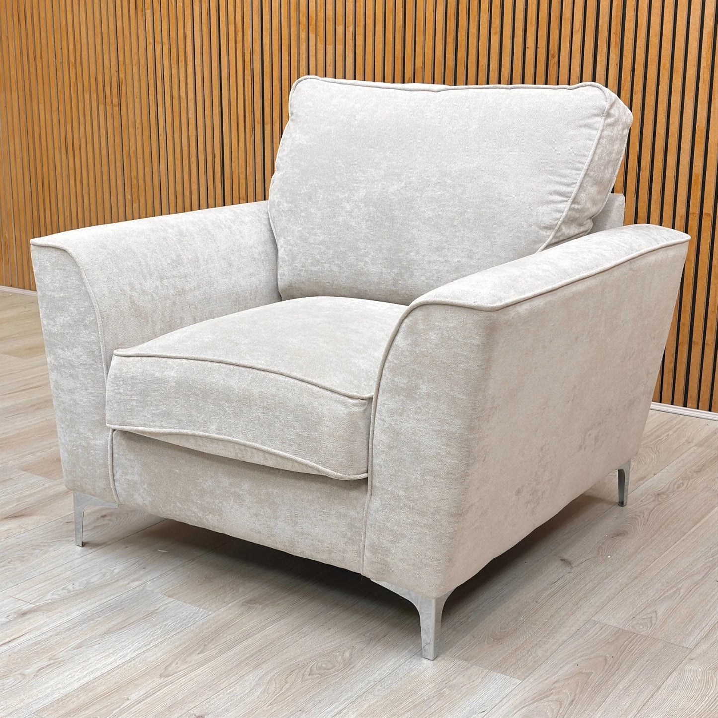 ‘Legend’ Kingston Silver Fabric Classic Back Armchair