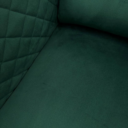 Close-up of the Sensual Velvet fabric texture, showing the plush pile and deep green color.