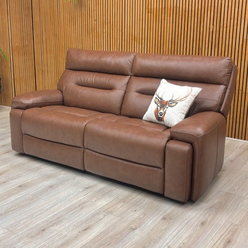 Angled view of the 3 seater sofa cushions, highlighting the pocket spring and high-resilience foam seating.