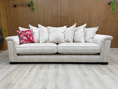 'Dolcie' Cream Combination Dolce Combination Pillow Back Grande Sofa