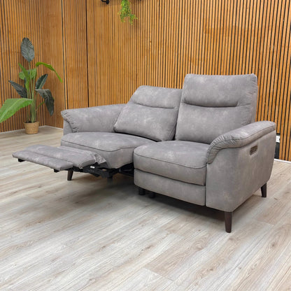 Sofa in a room setting, possibly showing the mid-century design.