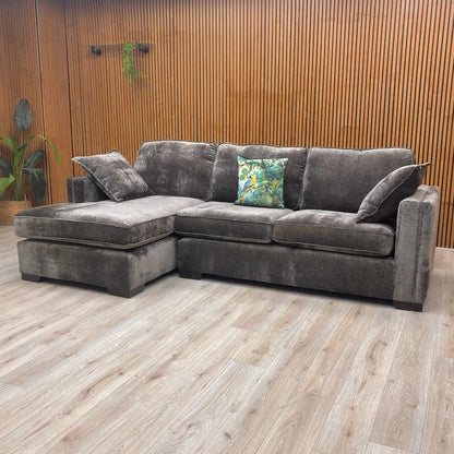 Lifestyle shot of the corner sofa in a room setting.