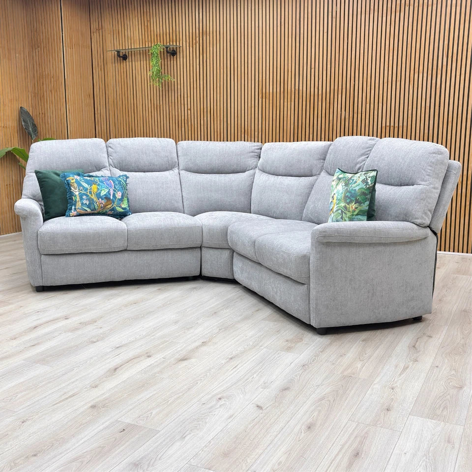 Lifestyle shot of the Lille corner sofa, showcasing the equal-length chaise design.