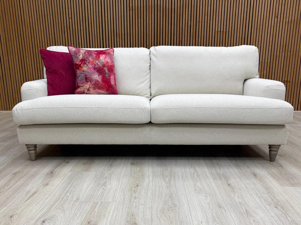 'Livie' Natural Livie Fabric 3 Seater Sofa
