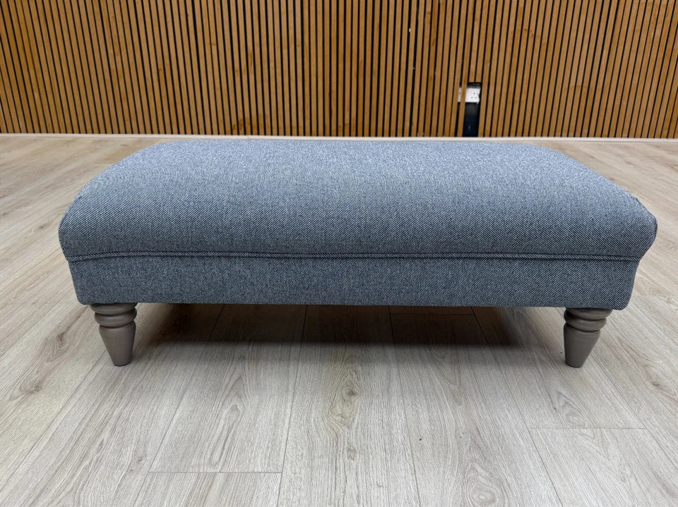 'Livie' Charcoal Livie Fabric Bench Footstool