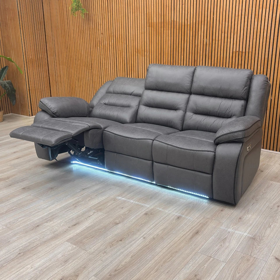 Detailed view of the Electric Power Recliner control buttons.