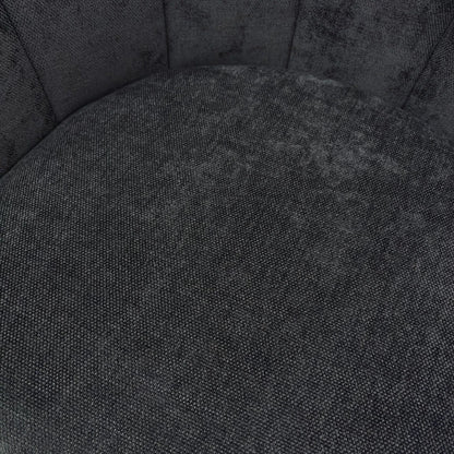 Close-up shot of the back of the chair, focusing on the texture and the smooth curve of the backrest.