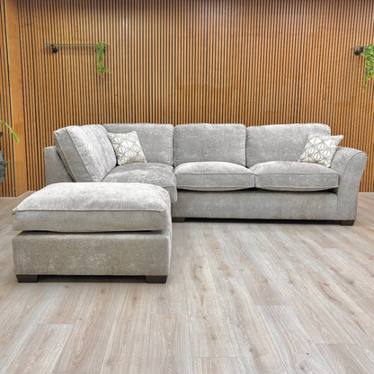 Image showing the detailed stitching and plush back cushions of the ‘Rosie’ sofa.