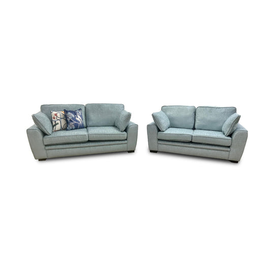 'Chalfont' Eau De Nil Fabric 3 + 2 Seater Sofa Set